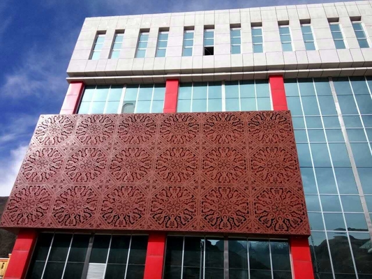 aluminium geperforeerd metaalplaat PVDF wandbekleding voor gebouw gevels dikte 3 mm
