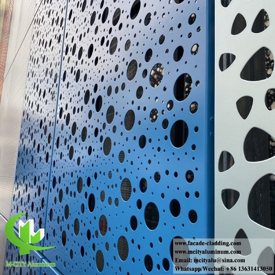 Laser gesneden metalen wandbekleding van massief aluminium gevelpanelen bekledingsysteem