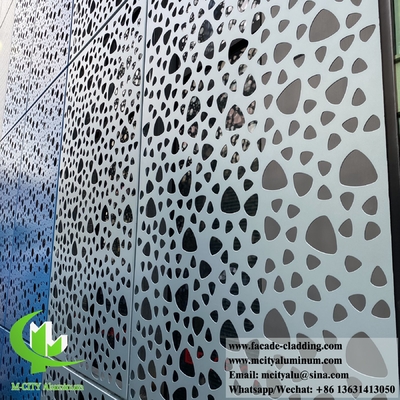 3 mm metalen gevels aluminium wandbekleding splinter kleur PVDF buitenwand gevels