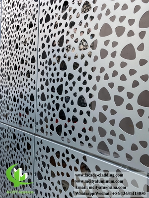 Laser gesneden metalen wandbekleding van massief aluminium gevelpanelen bekledingsysteem