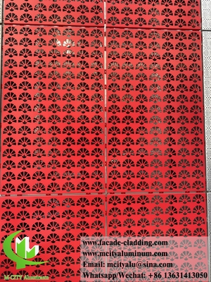 Laser gesneden metalen wandbekleding van massief aluminium gevelpanelen bekledingsysteem