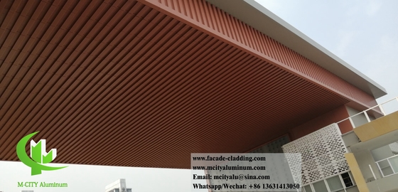 Geperforeerd aluminium plafond Vaste wandbekleding Poeder gecoat witte kleur
