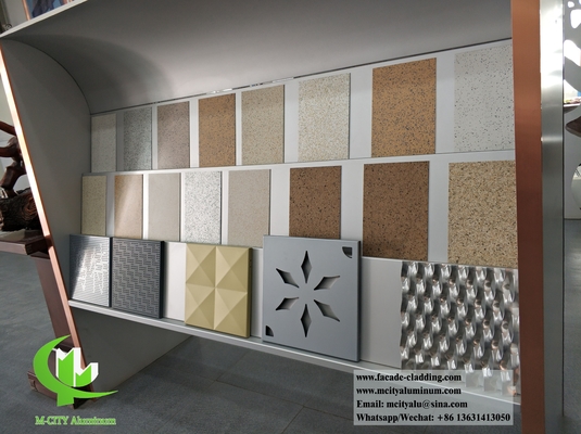 Aluminium decoratief scherm met patronen metalen gevel bekleding poeder gecoat wit