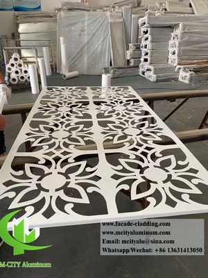 Decoratieve aluminium gevelbekleding met holle patronen voor metalen schermen