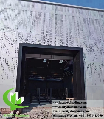 Buitenmetalen scherm Aluminiumplaat voor het bouwen van muur gevel bekleding poeder gecoat