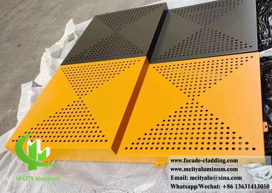 Buitenmetalen scherm Aluminiumplaat voor het bouwen van muur gevel bekleding poeder gecoat
