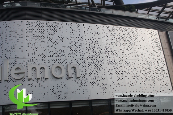 Metalen bekleding Vaste aluminium panelen PVDF Sliver Kleur 1000x2000mm Buitenversiering Voor Muur