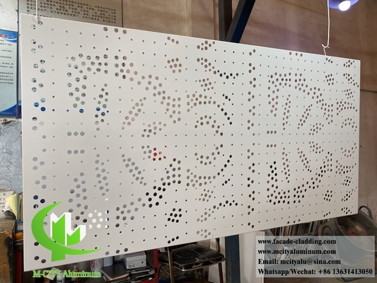 Laser gesneden metalen scherm aluminium gevels massief aluminium plaat met patronen ontwerp
