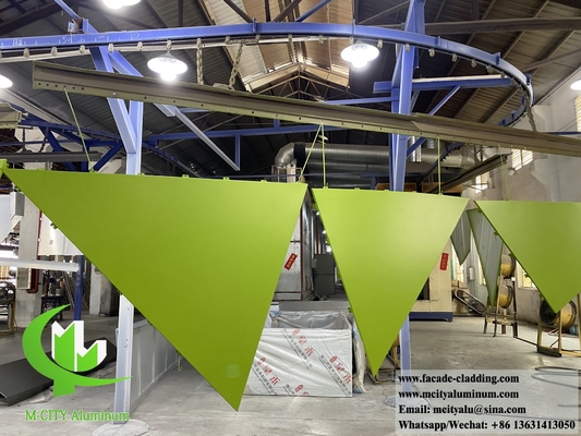 Vast aluminium paneel metalen wandbekleding gevelpaneel 3 mm dik PVDF