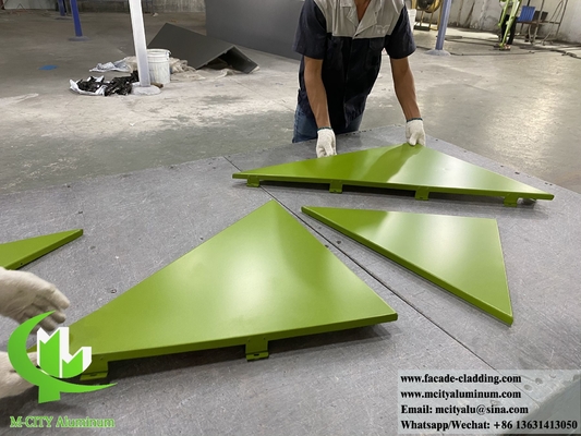 Vast aluminium paneel metalen wandbekleding gevelpaneel 3 mm dik PVDF