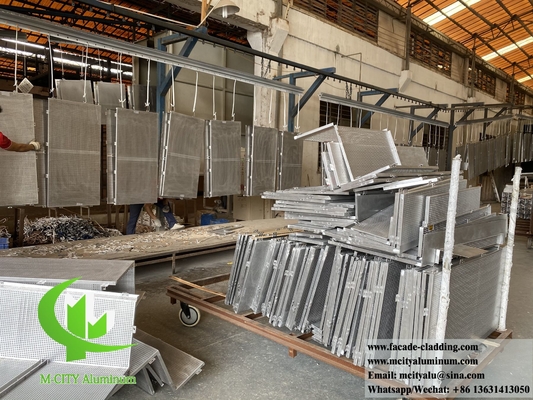 Metalen wandbekleding Aluminium panelen Architectonisch metalen gevelsysteem Waterdicht