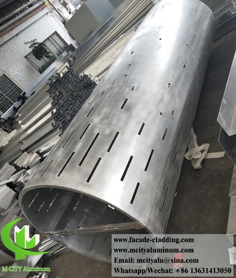 Metalen wandbekleding Aluminium panelen Architectonisch metalen gevelsysteem Waterdicht