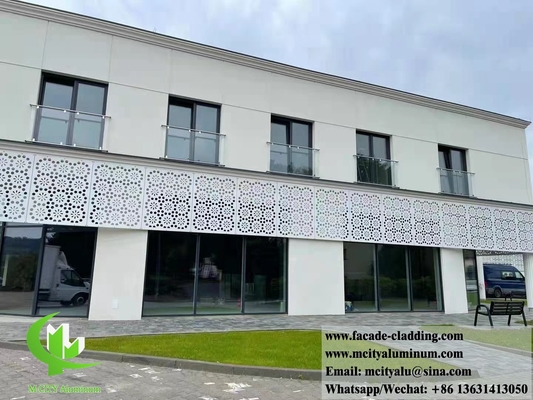 Laser gesneden metalen scherm aluminium geperforeerd gevelpaneel voor wandbekleding