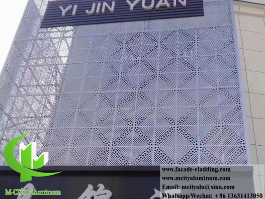 Laser gesneden decoratieve geperforeerde plaat metalen panelen Solid aluminium panelen