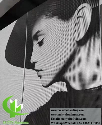 Laser gesneden metalen panelen Aluminium bekleding Gevelsysteem Buitenste zonnescherming