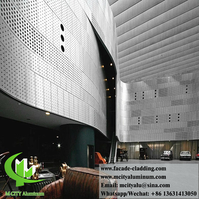 Metalen decoratief paneel Aluminium scherm Metalen gevelsysteem Voor wandbekleding decoratie