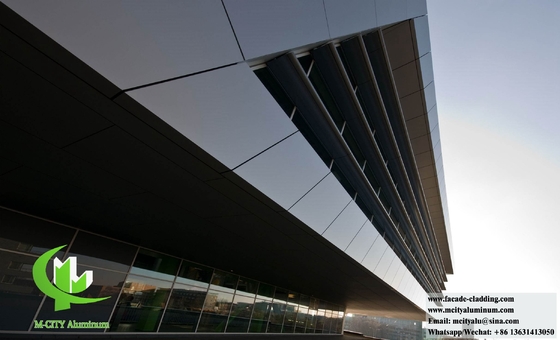 Buitenmuurbekledingspanelen Metalen bekleding op maat Aluminiumplaat voor gebouw gevelsysteem