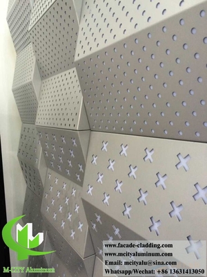 Buitenmuurbekledingspanelen Metalen bekleding op maat Aluminiumplaat voor gebouw gevelsysteem
