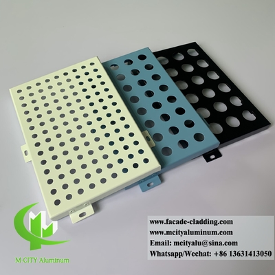 Perforated Metal Screen Panels Aluminium Plafond Voor Gevelsysteem Muurbekleding Op maat