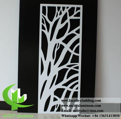 Laser gesneden metalen privacy schermen decoratieve panelen Aluminiumplaat Dikte 3 mm