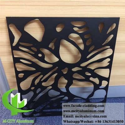 Architecturale metalen wandpanelen Laser gesneden patronen voor de decoratie van de bekleding van gebouwen