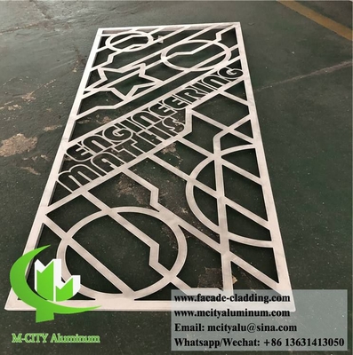 Architektonische metalen schermen Aluminium schermen met laser gesneden patroon Voor hek voor tuin
