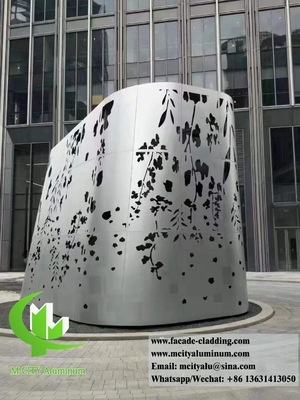Architectonisch metaalplaat Aluminium Sliver Grijz Kleur 3mm Dikte 3D Design Decoratie
