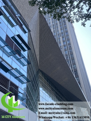Metalen bekleding Perforerende plaat Metalen gevels Panelen Metalen grijs Kleur PVDF Weerbestendige