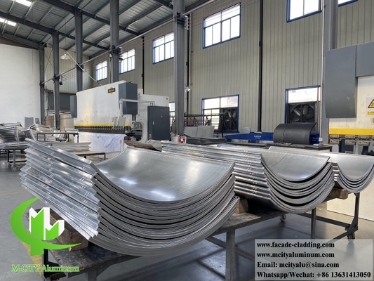 Architectonische metalen wandpanelen Customized Design aluminium gevelsystemen