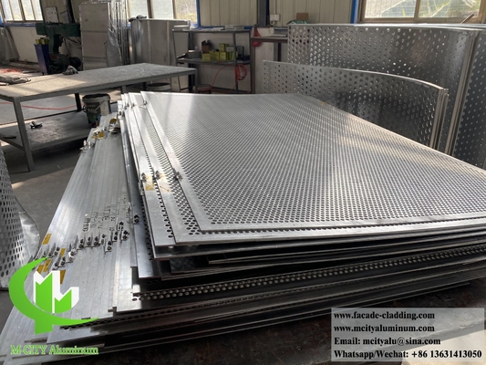 Metalen bekleding met perforatie van aluminiumplaten voor de buitenversiering van gevelsystemen