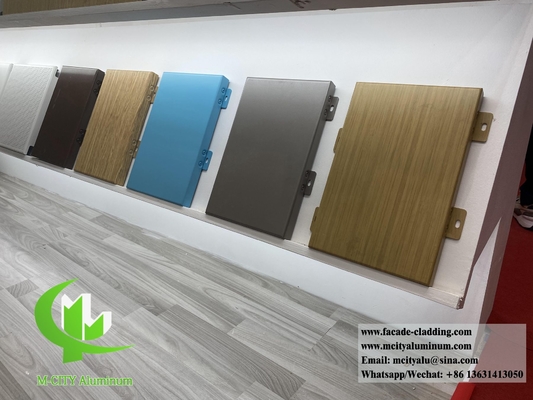 Vaste aluminium bekleding Metalen plaat PVDF coating Duurzame anti roest voor buitengevel