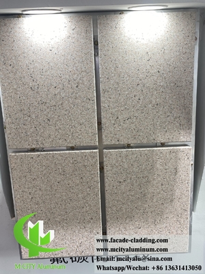 Vaste aluminium bekleding Metalen plaat PVDF coating Duurzame anti roest voor buitengevel