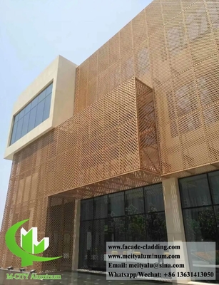 Metalen architectonische bekleding met aluminiumplaat Metalen schermpanelen voor buitenwandgevels
