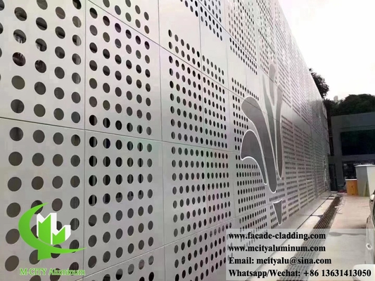 Geperforeerd metalen bekleding gevelsysteem met laser gesneden metalen patronen Aluminiumplaat