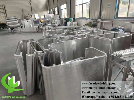 Buitenmetalen bekleding Aluminium plaat gevelsysteem 3 mm poeder bekleed