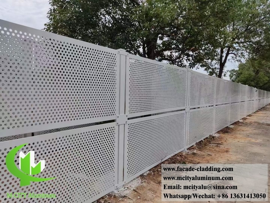 Perforerende plaat met aluminium scherm voor hek kamer verdelers gevels Muur bekleding