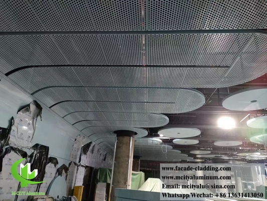 Perforated Metal Mesh Expanded Mesh Aluminium Voor buitenste plafonddecoratie