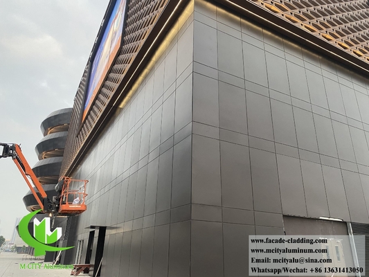 Architectonisch metalen wandpaneel Aluminium gevels bekledingsysteem Buitenversiering Branddicht