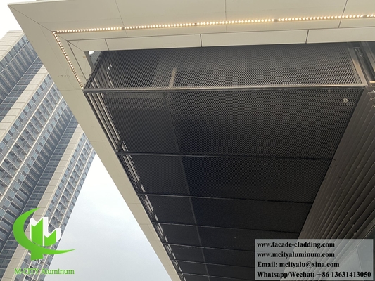 Perforated Metal Mesh Expanded Mesh Aluminium Voor buitenste plafonddecoratie