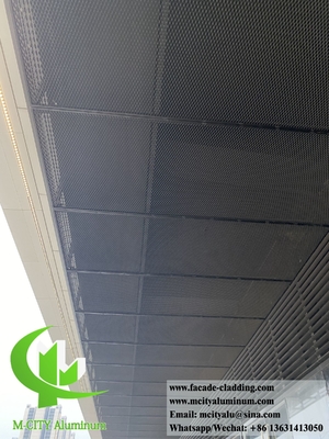 Perforated Metal Mesh Expanded Mesh Aluminium Voor buitenste plafonddecoratie