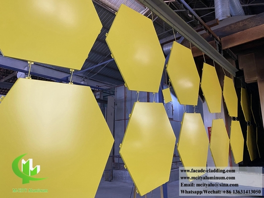 Architecturale solide aluminiumplaat voor wandbekleding gevels Op maat gemaakte ontwerp
