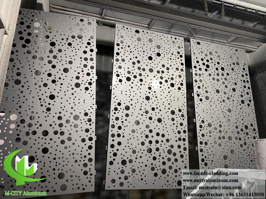 Geperforeerd metaalscherm Aluminiumplaat voor wandpanelen Gevelversiering