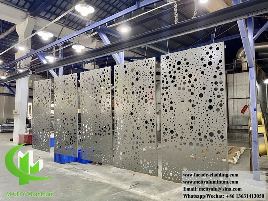 Geperforeerd metaalscherm Aluminiumplaat voor wandpanelen Gevelversiering