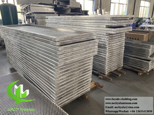 Metalen wandpanelen met perforatie Aluminium scherm voor muur voor gevelbekleding