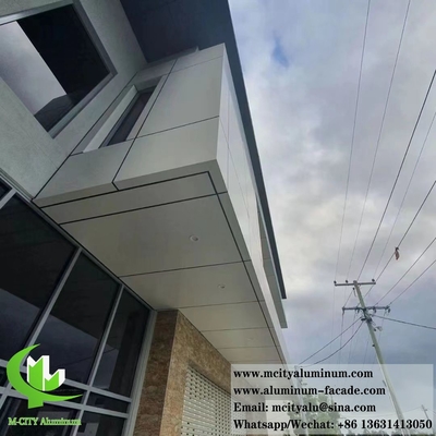 Metalen bekleding voor architectuur Voor muur Voor plafond Solid aluminium Duurzame materialen