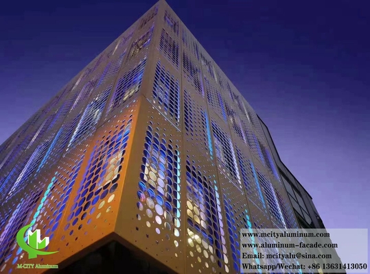 Geperforeerde metalen wandpanelen voor gebouwen