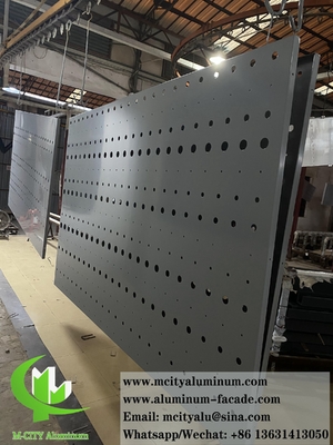 Architectonische metaalbekleding voor aluminiumplaten van kolommen van 3,0 mm met LED-verlichting