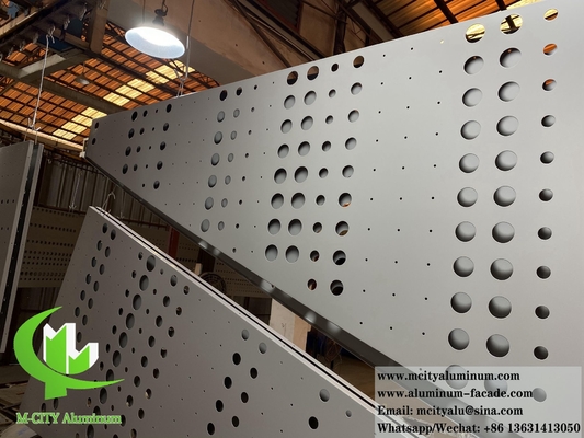 Metalen geperforeerde panelen Aluminium scherm Architectonisch bouwmateriaal Verfraaiing