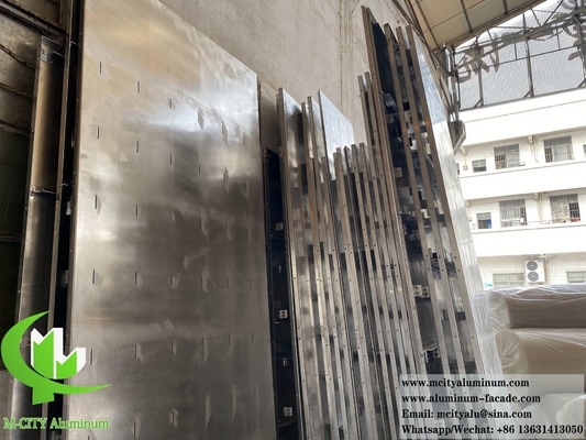 Metalen bekleding voor architectuur Voor muur Voor plafond Solid aluminium Duurzame materialen