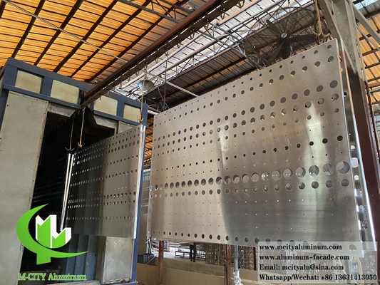 Metalen wandpanelen Aluminium scherm perforatie decoratieve panelen voor de decoratie van gebouwen